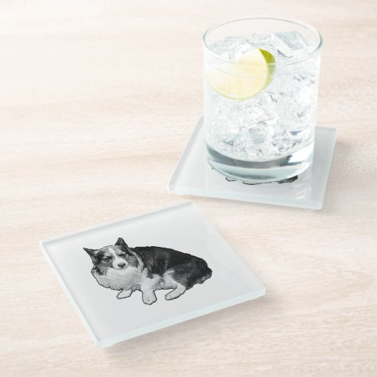 Bonfire Dot Rim Glasuntersetzer (Schrägansicht)