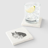 Bonfire Dot Rim Steinuntersetzer (Seitenansicht)