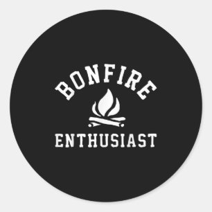 Bonfire Enthusiasten Campfire Funny Camping Men Wo Runder Aufkleber