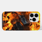 Bonfire Flames iPhone Hülle (Rückseite (Horizontal))