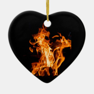 Bonfire Keramikornament