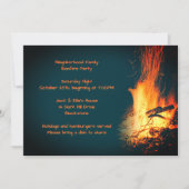Bonfire Nachtzeit Party Celebration Outdoor Einladung (Vorderseite)