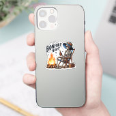 Bonfire Night - Beach Camping (2) Aufkleber (Telefon)