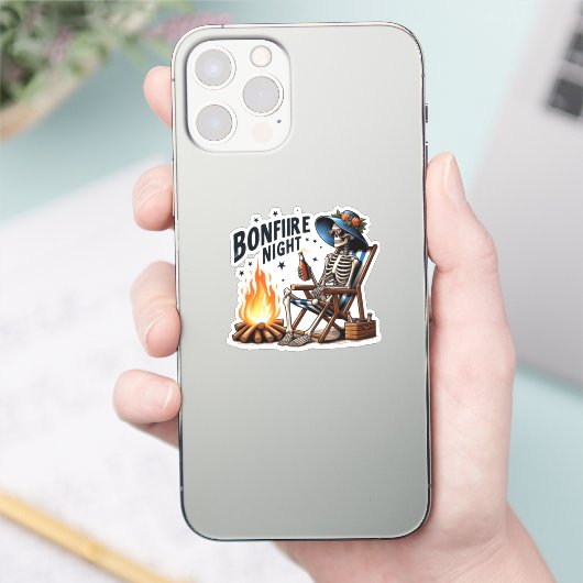 Bonfire Night - Beach Camping (2) Aufkleber (Telefon)