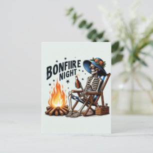 Bonfire Night - Beach Camping (2) Feiertagspostkarte