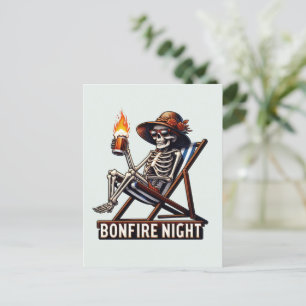 Bonfire Night - Beach Camping Feiertagspostkarte