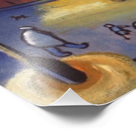 (Bonfire night Foto print) (Ecke)