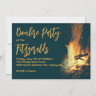 Bonfire Night Party Einladung