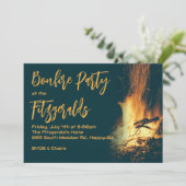 Bonfire Night Party Einladung (Stehend Vorderseite)