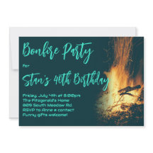 Bonfire Night Party Einladung