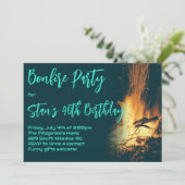 Bonfire Night Party Einladung (Stehend Vorderseite)