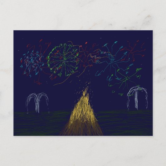 Bonfire Night Postkarte (Vorderseite)