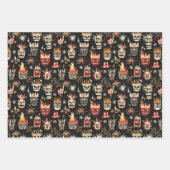 Bonfire Night Vereinigtes Muster 2 Geschenkpapier Set (Vorderseite)