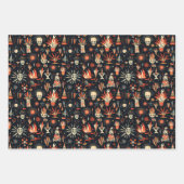 Bonfire Night Vereinigtes Muster 3 Geschenkpapier Set (Vorderseite)