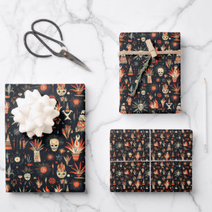 Bonfire Night Vereinigtes Muster 3 Geschenkpapier Set