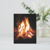 BonFire Party Bon Bonne Fire Einladungspostkarte (Stehend Vorderseite)