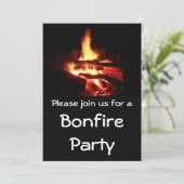 Bonfire-Party Einladung (Stehend Vorderseite)