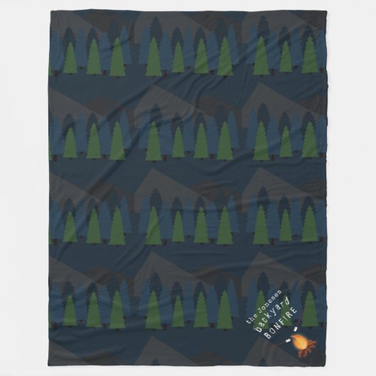 Bonfire Party Fleecedecke (Vorderseite)