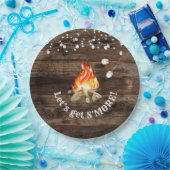 Bonfire Party Lass uns S'more Pappteller (Party)