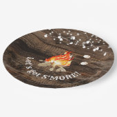 Bonfire Party Lass uns S'more Pappteller (Schrägansicht)