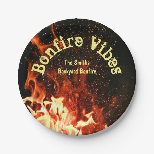 Bonfire Party | Pappteller (Vorderseite)