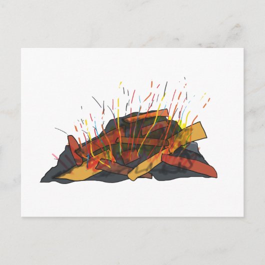 Bonfire Postkarte (Vorderseite)