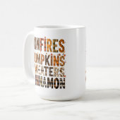 Bonfire Pumpkins Sweaters Cinnamon - Herbst Kaffeetasse (Vorderseite Links)