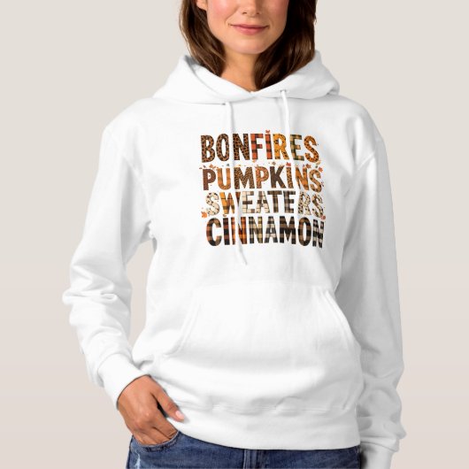 Bonfire Pumpkins Sweaters Cinnamon Pullover Hoodi (Vorderseite)