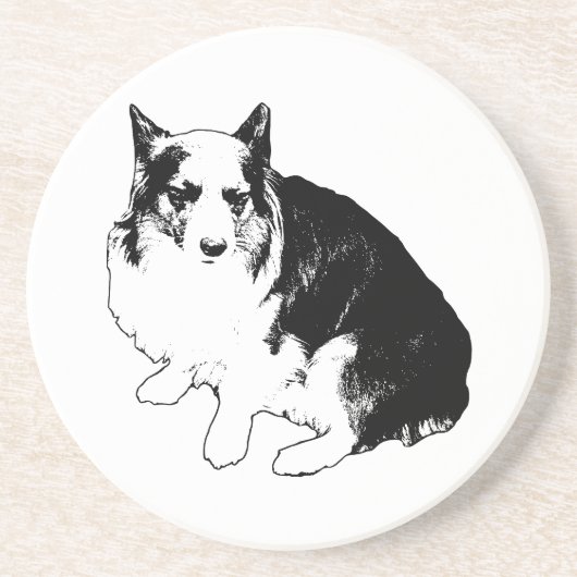 Bonfire Rim Corgi Getränkeuntersetzer (Vorne)