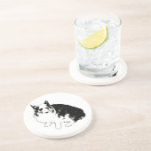Bonfire Rim Corgi Getränkeuntersetzer (Seite)