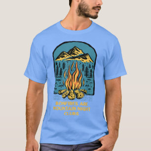 Bonfire sind Mountain Night Clubs Camping Wandern  T-Shirt