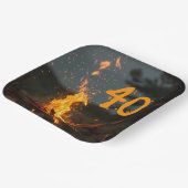 Bonfire Sparks Birthday Party Pappteller (Gewinkelt)