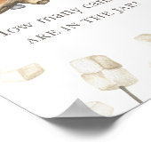 Bonfire's more Baby-Dusche - Wie viele Bonbons Poster (Ecke)