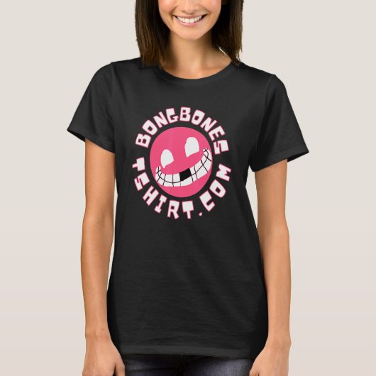 Bong Bones Com Design T-Shirt (Vorderseite)