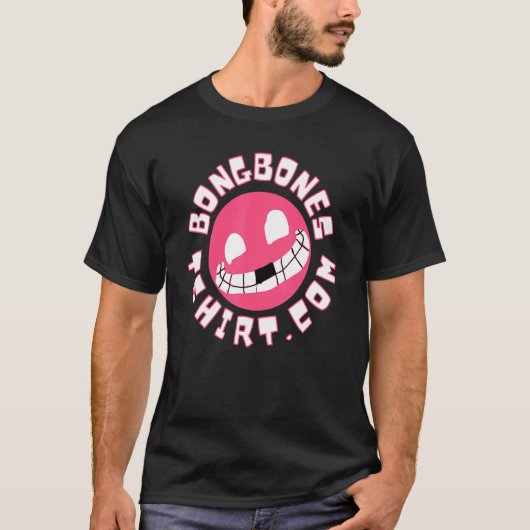 Bong Bones Com Design T-Shirt (Vorderseite)
