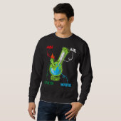 Bong Elements Feuer Wasser Erde Luft Thc Weh Smoki Sweatshirt (Vorne ganz)