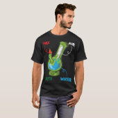 Bong Elements Feuer Water Earth Air Thc Wette T-Shirt (Vorne ganz)