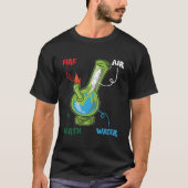 Bong Elets Fire Water Eh Air Thc Week Rauchen Anat T-Shirt (Vorderseite)
