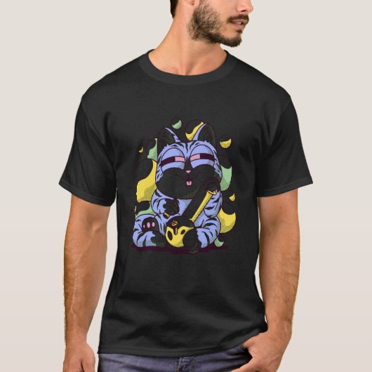 bong smoking cat T-Shirt (Vorderseite)