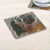 Bongo Antelope & Skin Border Untersetzer (angewinkelt)