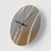 Bongo Antelope Skin Pattern Round Clock Runde Wanduhr (Winkel)