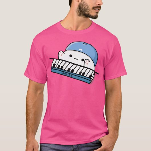 Bongo Cat K-Pop Meow Logo T-Shirt (Vorderseite)