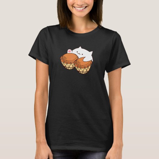 Bongo Cat Merch Süße Katzen-Meme 1 T-Shirt (Vorderseite)