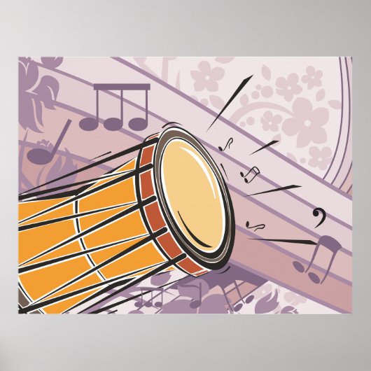 Bongo Drum Music Poster (Vorne)
