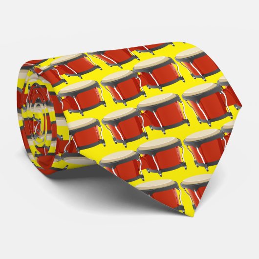 Bongo Drums Necktie Krawatte (Gerollt)
