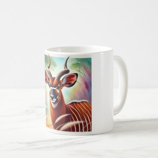 Bongo in Sunlight 210924AREF151 - Watercolor Kaffeetasse (VorderseiteRechts)