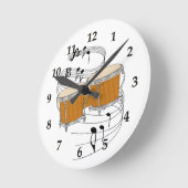 Bongo-Wanduhr Runde Wanduhr (Winkel)