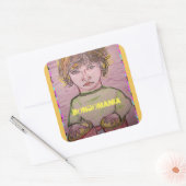 Bongomanie Quadratischer Aufkleber (Umschlag)