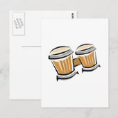 Bongos Postkarte (Vorne/Hinten)