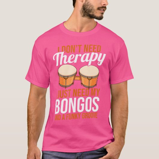Bongosero Drummer Bongo Drums T-Shirt (Vorderseite)